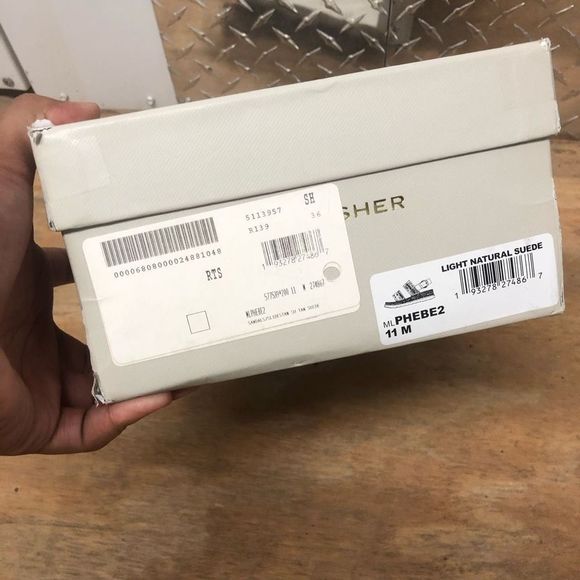 MARC FISHER IOB - PHEBE 2 BEIGE SUEDE SANDALS Size 11, MSRP $140 - Picture 9 of 9